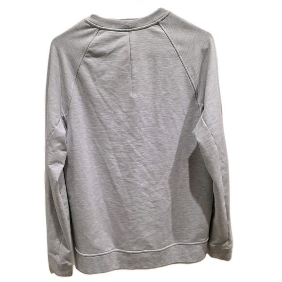Lululemon City Sweat CrewHeathered Ultra Light Grey / Sea Salt Size Small - Picture 3 of 8